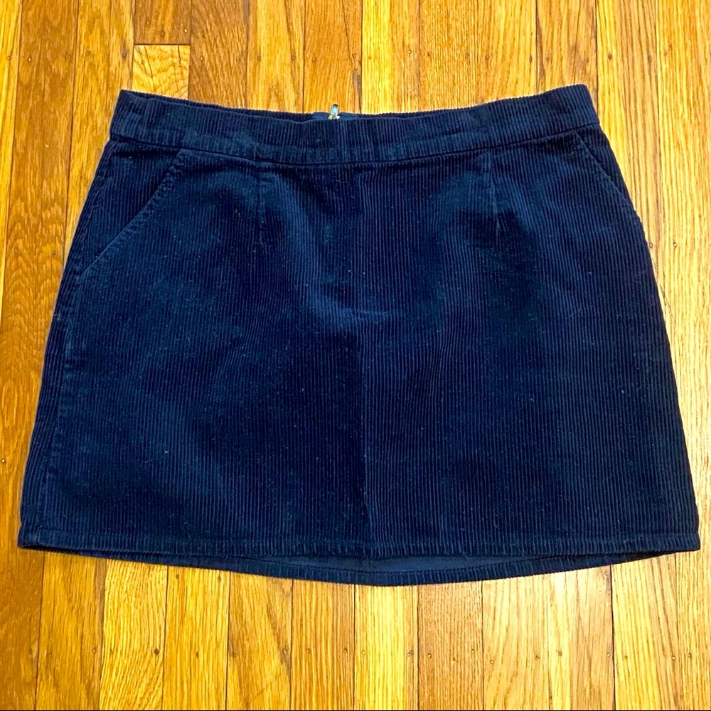 Xhilaration Black Corduroy Mini Skirt